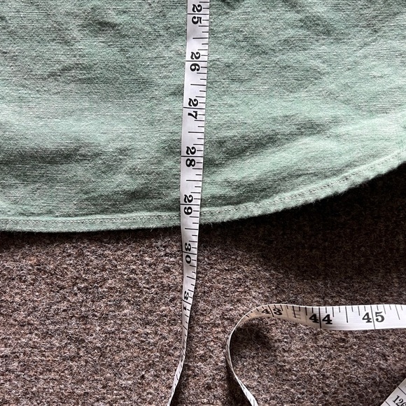 LL Bean Green Short Sleeve Button Down Shirt Mens XL Traditional Fit Casual Top - Picture 10 of 12